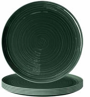 Seltmann Weiden Terra Pizzateller &oslash; 31,5 cm 6er Set - Moosgr&uuml;n