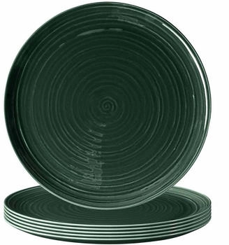 Seltmann Weiden Terra Pizzateller &oslash; 31,5 cm moosgr&uuml;n 6er Set