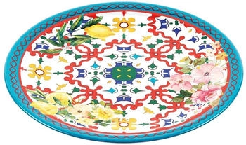 Guzzini Teller flach 27,5 cm Flower&Lemon