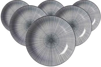 Ritzenhoff & Breker Suppenteller 20,5cm 6er Set Takeo Stripes