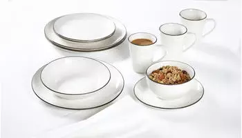 Ritzenhoff & Breker Suppenteller 20cm 6er Set Adela grau
