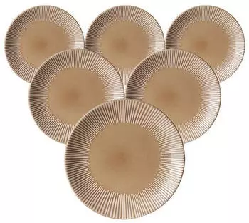 Ritzenhoff & Breker Banda Dessertteller ø 21 cm 6er Set Beige