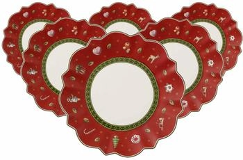 Villeroy & Boch Toy's Delight Brotteller ø 17,9 cm Rot 6er Set