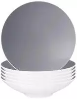 PASTA- / SUPPENTELLER Life Fashion Elegant Grey &oslash; 23,3 cm 6er Set