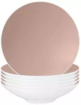 Seltmann Weiden Life Fashion Pasta-/Suppenteller ø 23 cm 6er Set Posh Rose