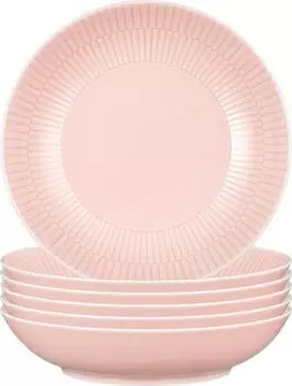 Seltmann Weiden Amina rosè Suppenteller 6er Set