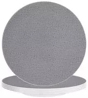 FR&Uuml;HST&Uuml;CKSTELLER Life Fashion Elegant Grey &oslash; 22,5 cm 6er Set
