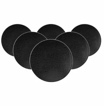 Seltmann Weiden Life Fashion Brotteller ø 16,5 cm 6er Set Glamorous Black