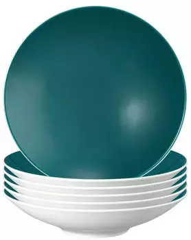 Seltmann Weiden Life Fashion Pasta-/Suppenteller &oslash; 23 cm 6er Set Trendy Petrol