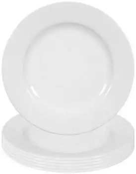 Seltmann Weiden Rondo/Liane Weiß Brotteller ø 17,1 cm 6er Set