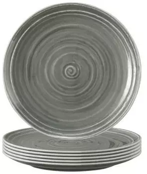 Seltmann Weiden Terra Brotteller ø 17,7 cm perlgrau 6er Set