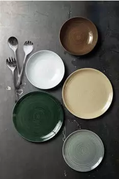 Seltmann Weiden Terra Suppenteller ø 21,2 cm perlgrau 6er Set