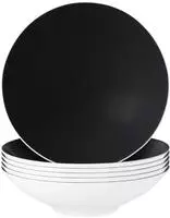 SUPPENTELLER Life Fashion Glamorous Black &oslash; 20 cm 6er Set
