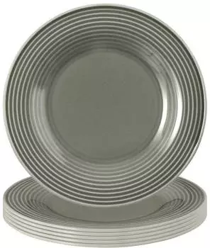 Seltmann Weiden Beat Perlgrau Brotteller 17 cm 6er Set