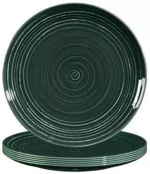 Seltmann Weiden Terra Frühstücksteller ø 22,5 cm moosgrün 6er Set