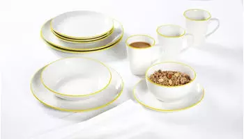 Ritzenhoff & Breker Speiseteller 26,5cm 6er Set Adela gelb