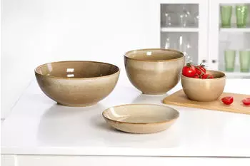 Ritzenhoff & Breker Alicante Suppenteller ø 21 cm 6er Set Braun