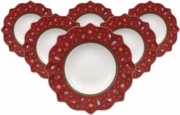 Villeroy & Boch Toy's Delight Suppenteller ø 26,4 cm rot 6er Set