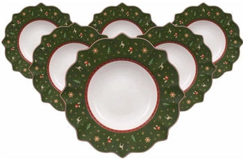 Villeroy & Boch Toy's Delight Suppenteller ø 26 cm grün 6er Set