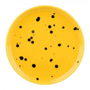 Marimekko Oiva Teller Ø13,5 cm Yellow-black