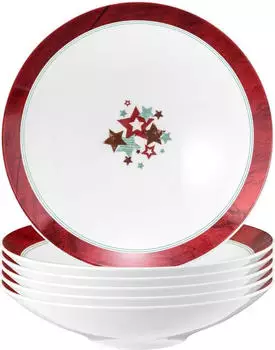 Seltmann Weiden Weiden Life Christmas Pasta- / Suppenteller ø 23,3 cm 6er Set