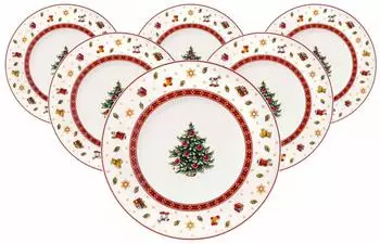 Villeroy & Boch Toy's Delight Frühstücksteller ø 21,5 cm Weiß 6er Set