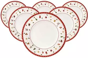 Villeroy & Boch Toy's Delight Speiseteller ø 26,8 cm Weiß 6er Set