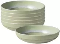 PASTASCHALEN Perlemor Alga gr&uuml;n &oslash; 22,2 cm 6er Set