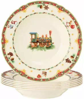 Seltmann Weiden Weiden Marieluise Weihnachtsnostalgie Suppenteller ø 23 cm 6er Set