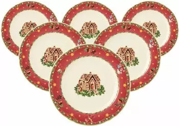 Seltmann Weiden Weiden Marieluise Weihnachtsnostalgie Brotteller ø 17 cm 6er Set