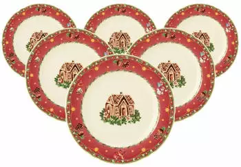 Seltmann Weiden Weiden Marieluise Weihnachtsnostalgie Frühstücksteller ø 20 cm 6er Set