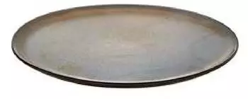 Aida Raw Teller 28 cm, Metallic Brown Metallic Brown