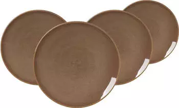 Ritzenhoff & Breker Dessertteller / Frühstücksteller 20,5cm 4er Set Sahara dunkelbraun