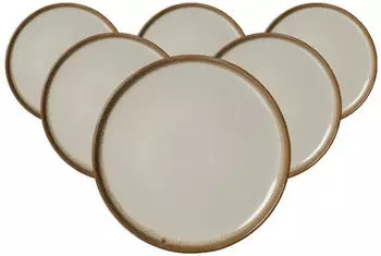Ritzenhoff & Breker Dessertteller / Fr&uuml;hst&uuml;cksteller 22cm 6er Set Malaga creme