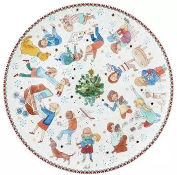 Hutschenreuther Sammelkollektion 2025 Weihnachtsspiele Plätzchenteller 28cm