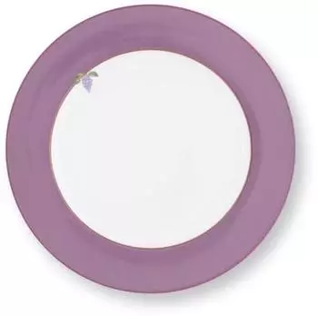 PiP Studio Lily&Lotus Speiseteller weiss/lila 26,5cm