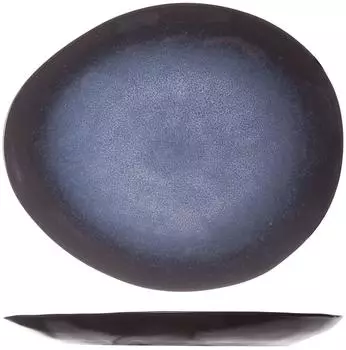 Cosy&Trendy Dessertteller Sapphire 6 Stk. Oval 20,5x17,5 Saphirblau