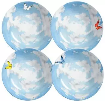 Taitù Prati Italiani Teller tief 20,5 cm, 4 Stück