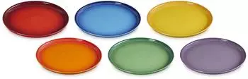 Le Creuset Frühstücksteller Coupe Regenbogen, 6er-Set