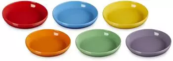 Le Creuset Suppenteller Coupe Regenbogen, 6er-Set