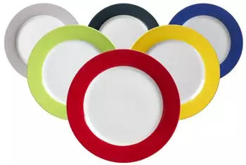 Ritzenhoff & Breker DOPPIO Dessertteller &oslash; 20,5 cm 6er Set Mix
