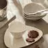 Alessi Speiseteller Colombina FM10/1 Weißes Porzellan, Modernes Design Tee-Obertasse