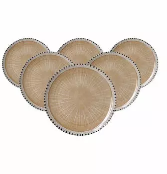 Ritzenhoff & Breker Speiseteller 26cm 6er Set Natura creme
