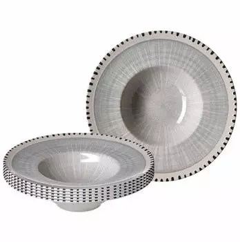 Ritzenhoff & Breker Gourmetteller 28cm 6er Set Natura grau