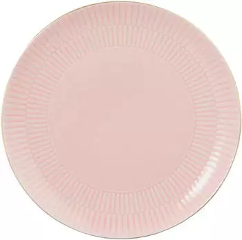 Seltmann Weiden Amina ros&egrave;/Goldrand Fr&uuml;hst&uuml;cksteller 22,5 cm
