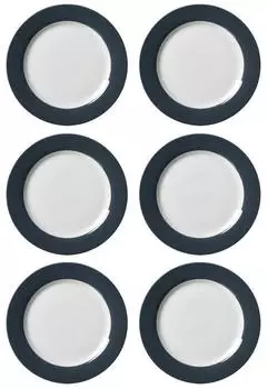 Ritzenhoff & Breker Speiseteller 27cm 6er Set Doppio anthrazit