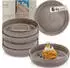 Sänger Kairo Graphit Pastaschalen-Set 6-teilig, Steingut, 800ml (Kairo Graphit)