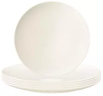 Seltmann Weiden Savona Fr&uuml;hst&uuml;cksteller &oslash; 22,6 cm Fine Diamond 6er Set