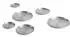 HAY Outdoor Market Steel Plate Set of 2 Small - Silver