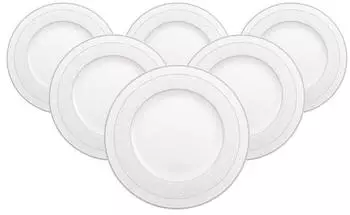 Villeroy & Boch Multipack Gray Pearl Speiseteller - 6 St&uuml;ck
